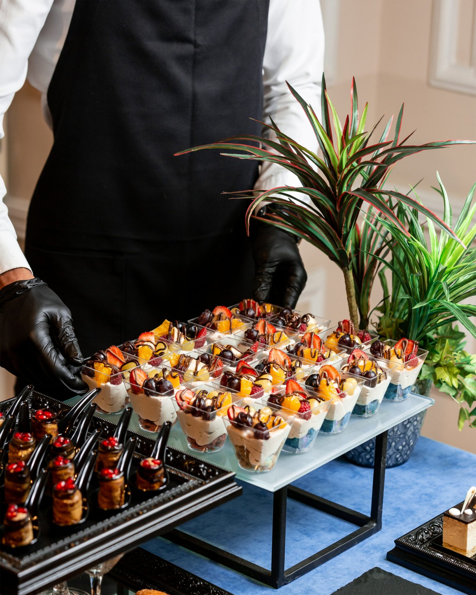 Arranging for catering services, including breakfast, lunch, dinner, snacks...